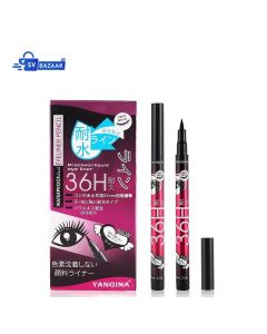 Eyeliner Pencil & Waterproof Mascara Set - Eye Liner Cosmetics with Eyebrow Pencil