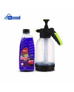 2L Spray Bottle Portable Handheld Adjustable Multipurpose Car Wash & Water Sprayer with Shampoo