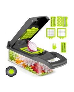 12-in-1 Vegetable Chopper Cutter Multi-Function Kitchen Slicer with Container