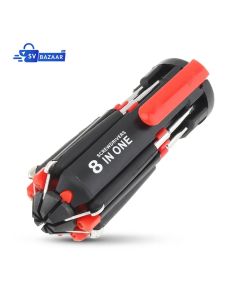 8 in 1 Screwdriver Set with Light - Durable Multi Purpose Professional Tool Kit
