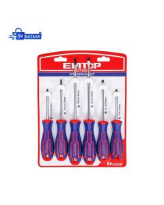 Emtop 6 Pcs Screwdriver Set ESST0602 - Magnetic Durable Professional Hand Tool