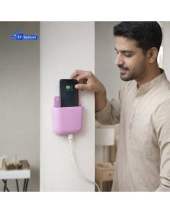 Mobile Holder - Wall Mounted Mobile Holder for Phone Charging, Durable Storage for Bedrooms & Home Use