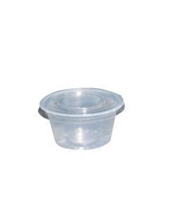 Sauce cup with lid 2 Oz - Pack of 100