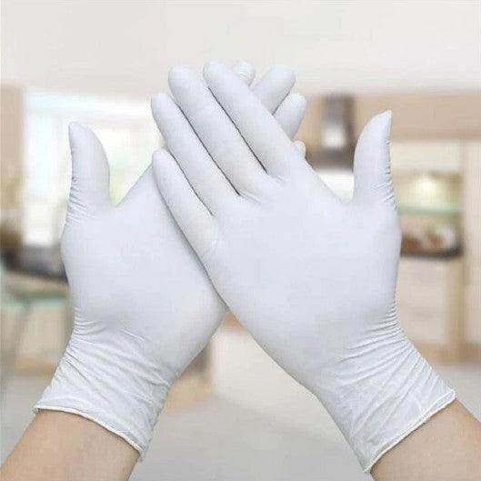 Disposable White Vinyl Gloves - Powder Free (100 Gloves) - SV Bazaar