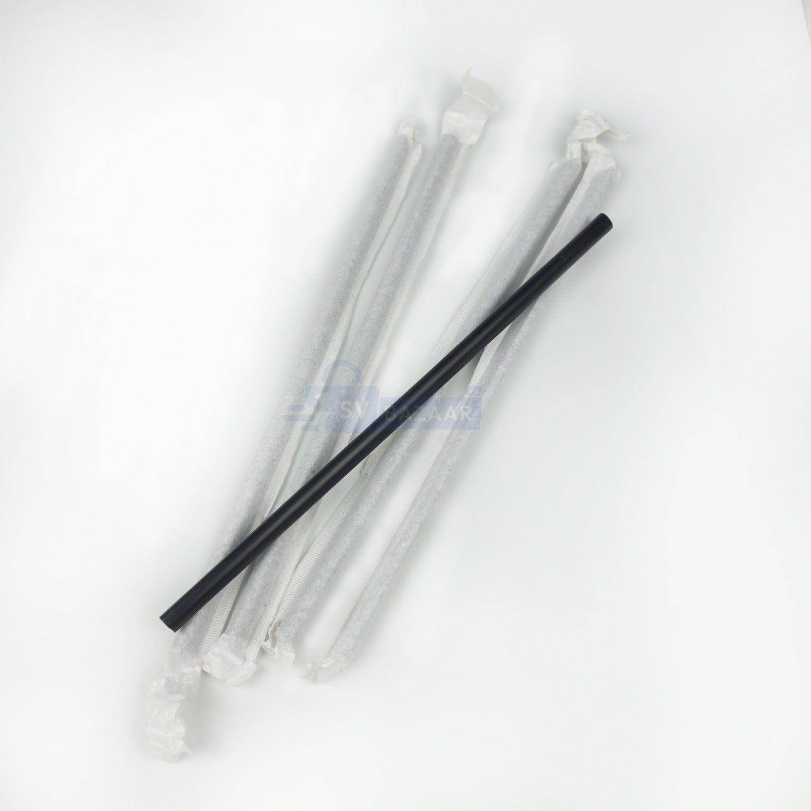 High Quality Paper wrap black Straw (8mm) - SV Bazaar
